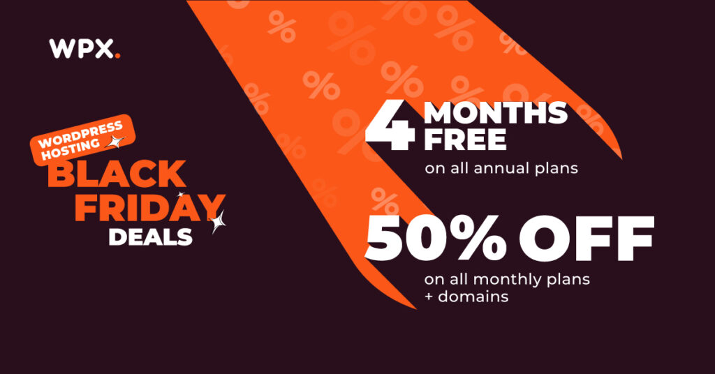 WPX hosting black friday deal